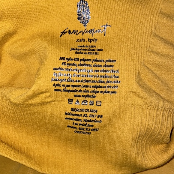 Free People Movement Good Karma Square Neck Bra & Leggings SET XS/S NEW - Picture 9 of 9